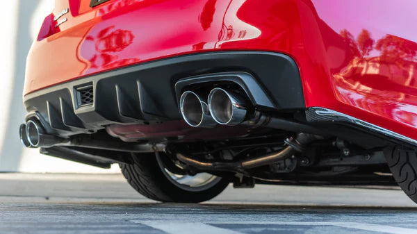 REMARK Axleback Exhaust. Subaru WRX STi VA. Burnt Stainless Single Wall Tip (4")