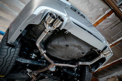 REMARK Axleback Exhaust. Subaru WRX STi GV Sedan. Stainless Double Wall Tip