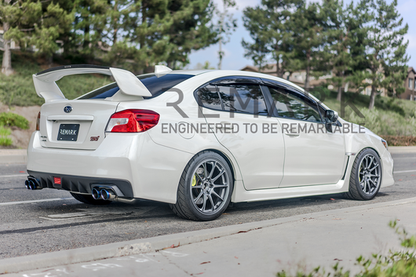 REMARK Axleback Exhaust. Subaru WRX STi VA. Burnt Stainless Single Wall Tip
