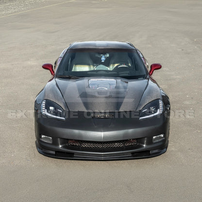 2005-13 Corvette C6 | ZR1 Style Primed Full Front Bumper Cover Lip