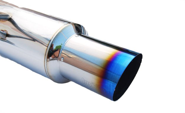 Invidia 08-14 Subaru WRX Sedan Single Racing Titanium tip Cat-back Exhaust