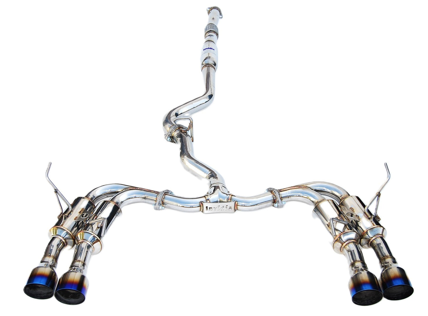 Invidia 15-21 Subaru WRX/STI Sedan Gemini R400 Titanium Tips Cat-Back Exhaust
