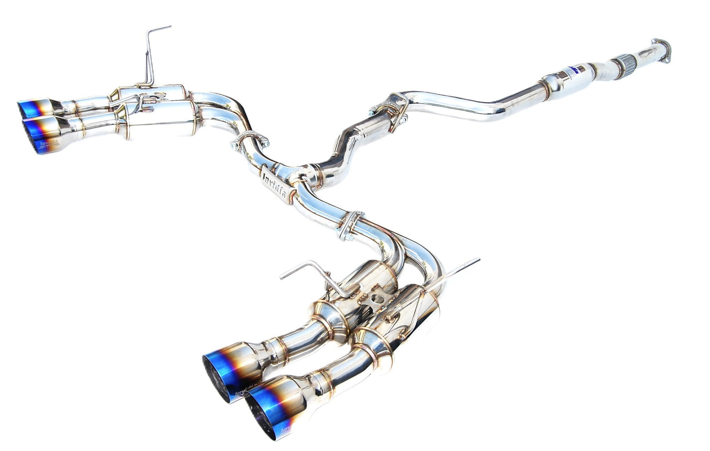 Invidia 15-21 Subaru WRX/STI Sedan Gemini R400 Titanium Tips Cat-Back Exhaust