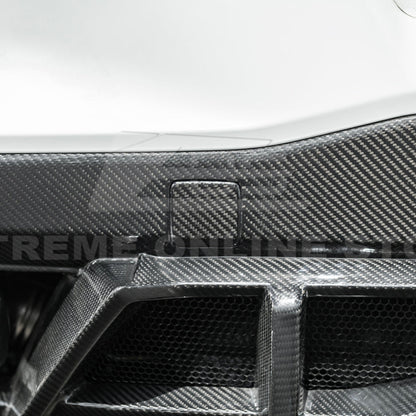 2020-Up Corvette C8 DRY CARBON FIBER Rear Bumper Diffuser Quad Exit