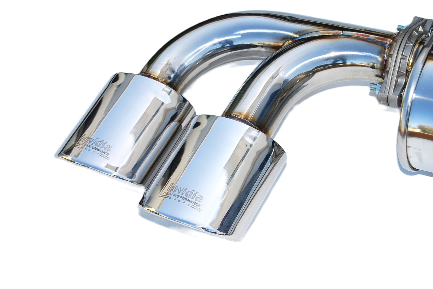 Invidia 14-16 VW Golf-R Q300 Quad Oval S.S. tip Cat-back Exhaust