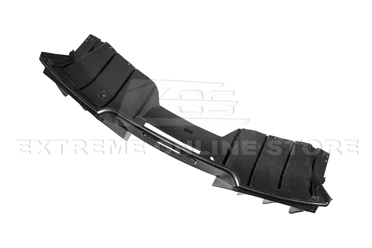 Corvette C7 Track Package Rear Bumper Finned Diffuser