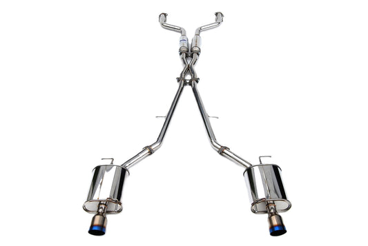 Invidia 07-Up Infiniti G35/G37 Sedan Q300 Dual Single Layer Titanium tip Cat-back Exhaust