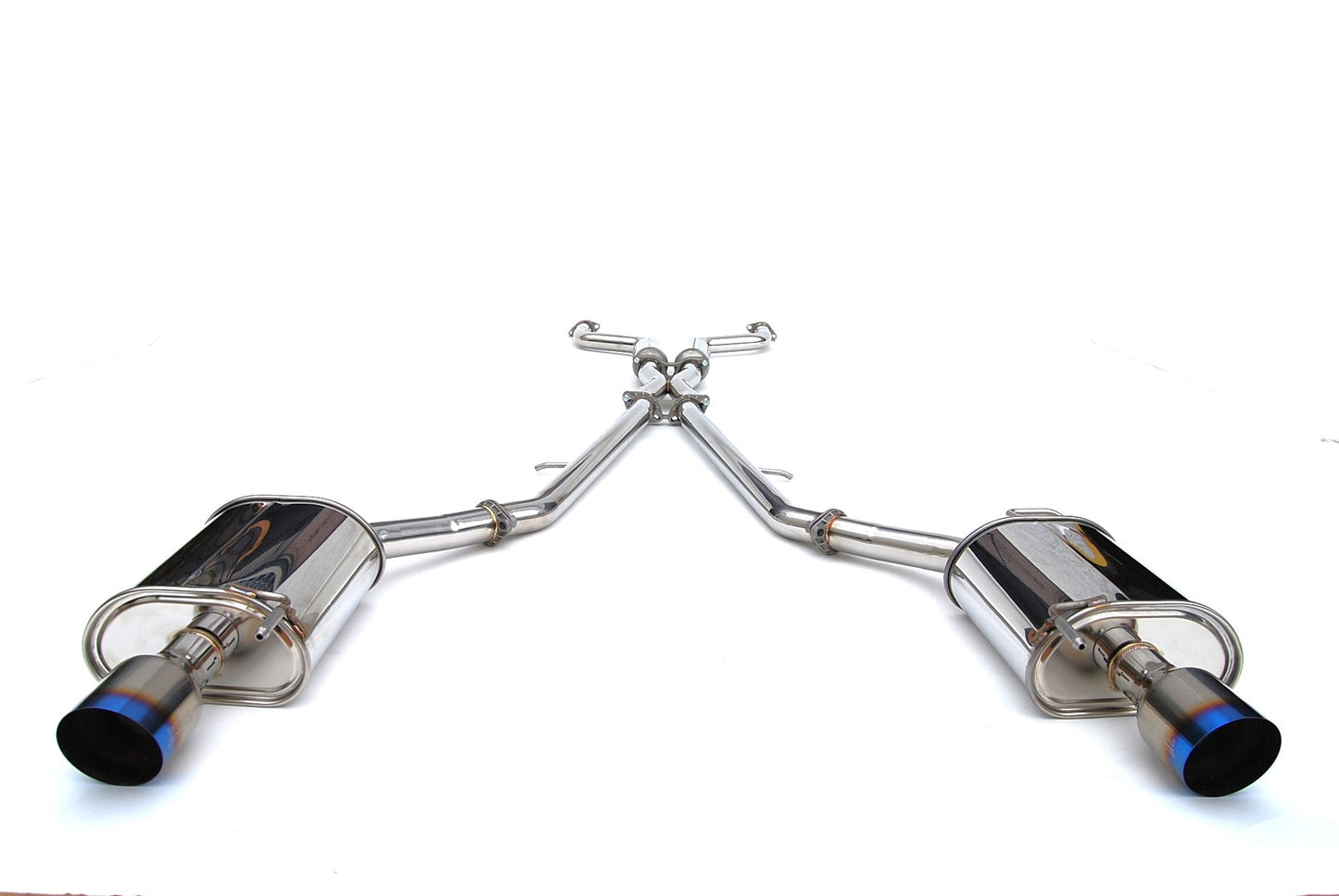 Invidia 07-Up Infiniti G35/G37 Sedan Q300 Dual Single Layer Titanium tip Cat-back Exhaust