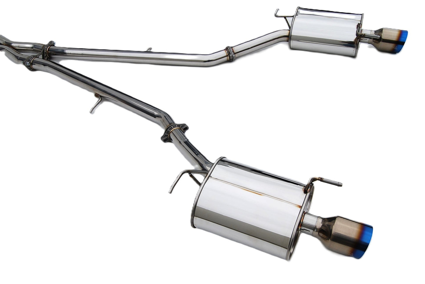Invidia 07-Up Infiniti G35/G37 Sedan Q300 Dual Single Layer Titanium tip Cat-back Exhaust