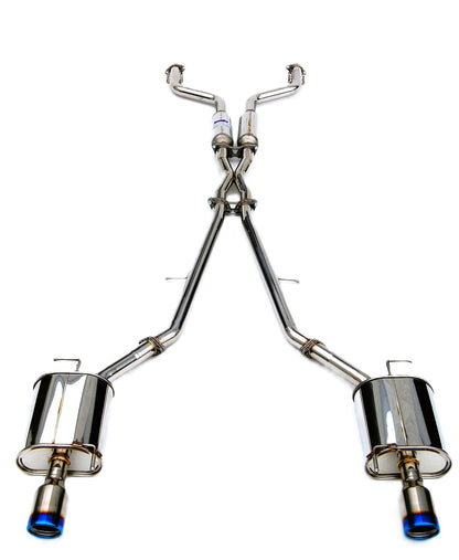 Invidia 07-Up Infiniti G35/G37 Sedan Q300 Dual Rolled Titanium tip Cat-back Exhaust