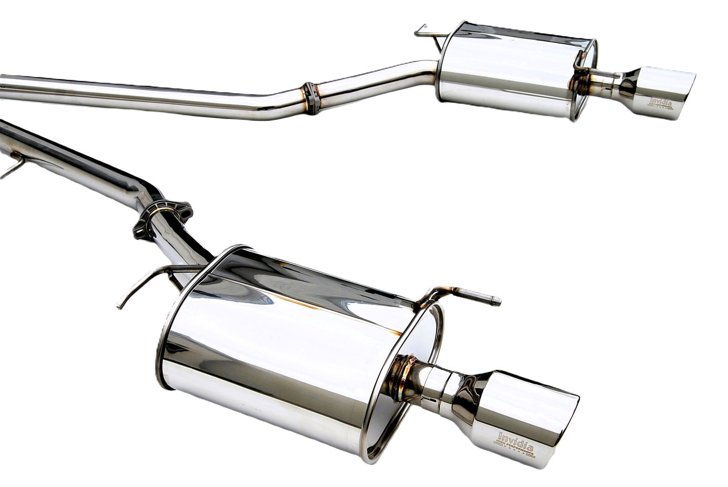 Invidia 07-Up Infiniti G35/G37 Sedan Q300 Dual Rolled S.S.Tips Cat-back Exhaust