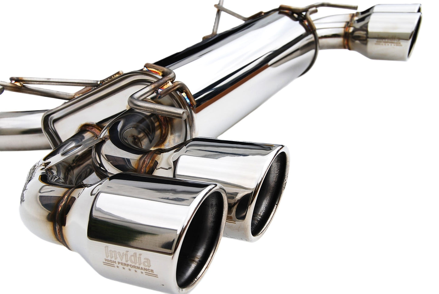 Invidia 08-14 Subaru STI 11-14 WRX Hatchback Q300 Quad S.S.tips Cat-back Exhaust