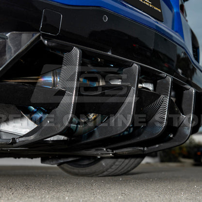 Corvette C8 Stingray DRY CARBON FIBEr Add-On Rear Diffuser Fin