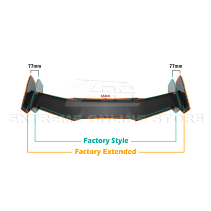 Corvette C7 ZR1 ZTK Conversion Extended High Wing With Wing Riser