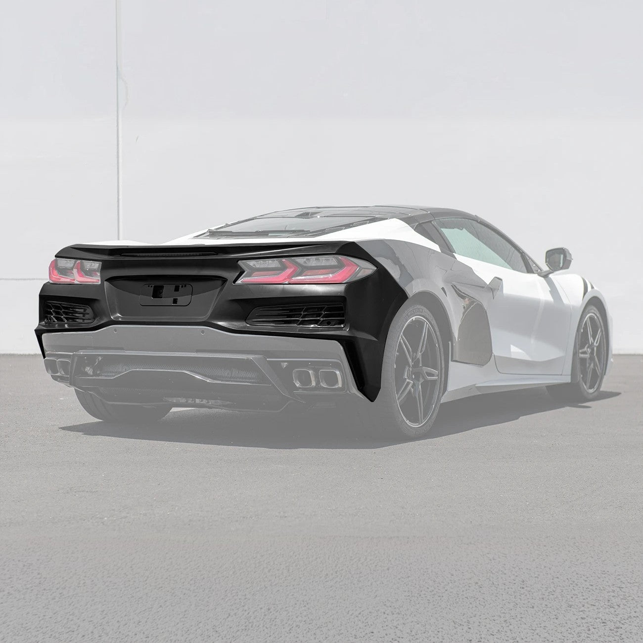 Corvette C8 Stingray Rear Bumper & Spoiler Kit [Z06 Conversion Package]