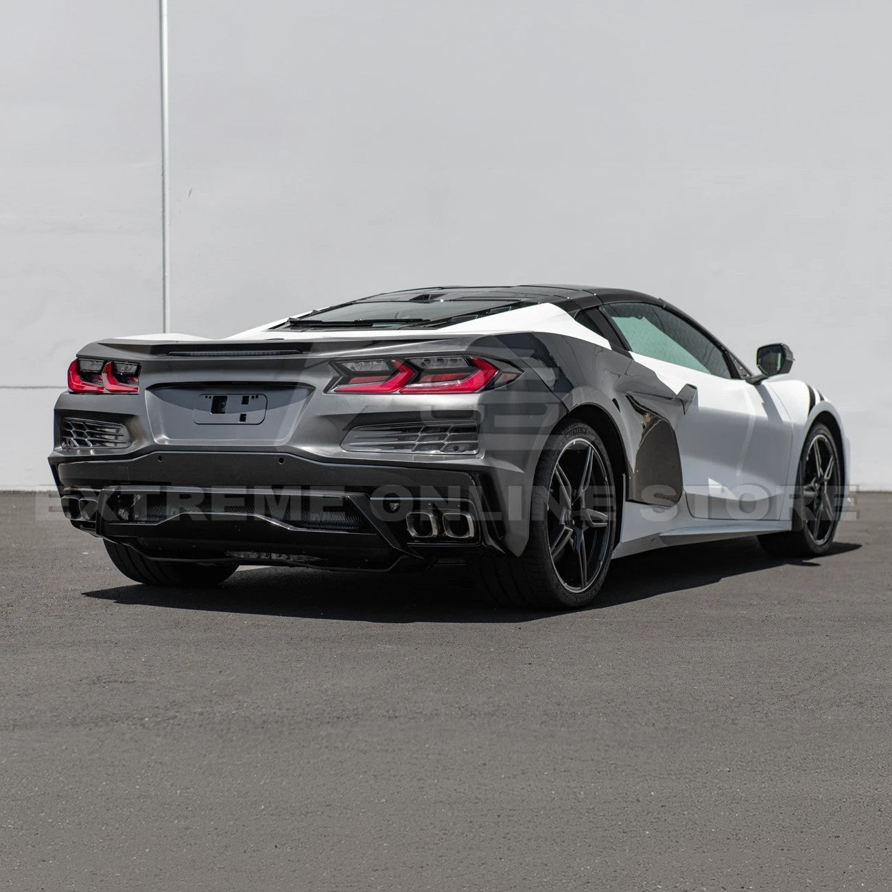 Corvette C8 Stingray Rear Bumper & Spoiler Kit [Z06 Conversion Package]