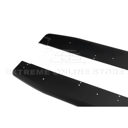 2022-Up Toyota GR86 AS Style ABS Plastic Matte Black Front Splitter Side Skirt