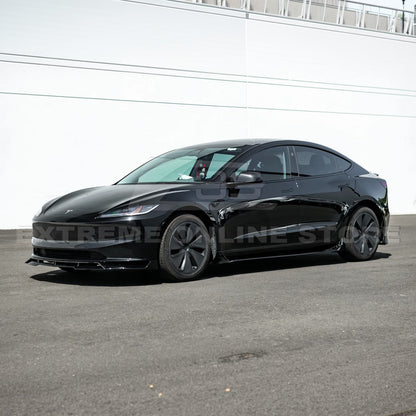 2024-Up Tesla Model 3 Track Style Side Skirts Rocker Panel - SS-1132-ABS