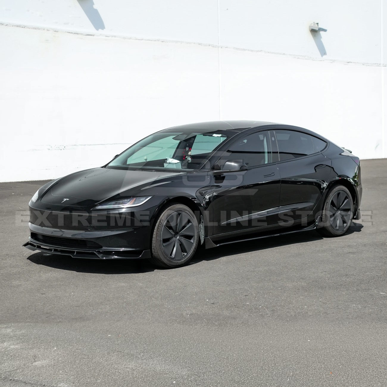 2024-Up Tesla Model 3 Performance Style Side Skirts Rocker Panel Pair - SS-1121-ABS