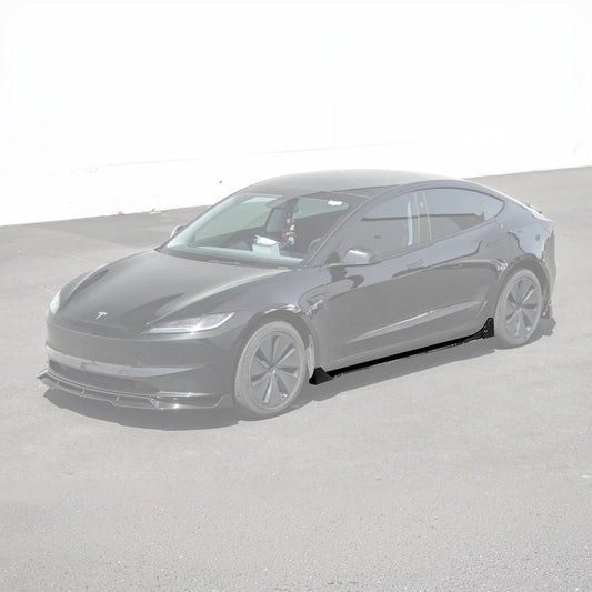 2024-Up Tesla Model 3 Performance Style Side Skirts Rocker Panel Pair - SS-1121-ABS