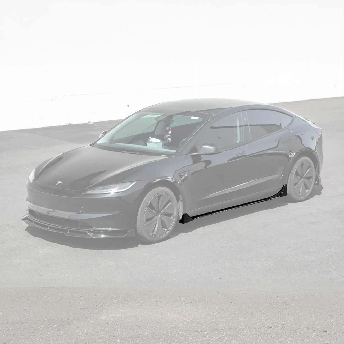2024-Up Tesla Model 3 Track Style Side Skirts Rocker Panel - SS-1132-ABS