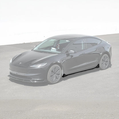 2024-Up Tesla Model 3 Track Style Side Skirts Rocker Panel - SS-1132-ABS