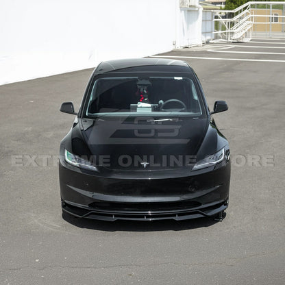 2024-Up Tesla Model 3 Performance Style Front Bumper Lip Splitter - FLIP-1131-ABS