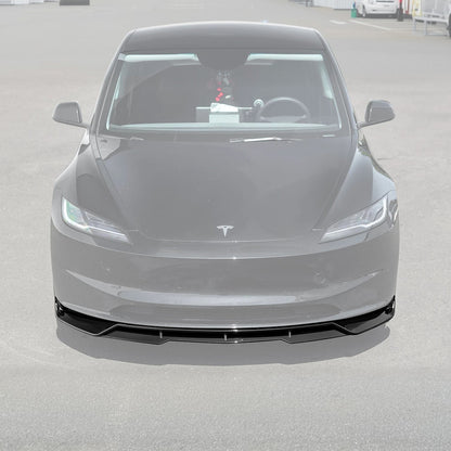 2024-Up Tesla Model 3 Performance Style Front Bumper Lip Splitter - FLIP-1131-ABS