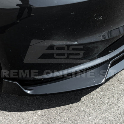2024-Up Tesla Model 3 Performance Style Front Bumper Lip Splitter - FLIP-1131-ABS