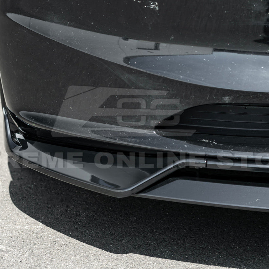 2024-Up Tesla Model 3 Performance Style Front Bumper Lip Splitter - FLIP-1131-ABS
