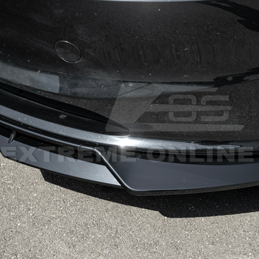 2024-Up Tesla Model 3 Performance Style Front Bumper Lip Splitter - FLIP-1131-ABS