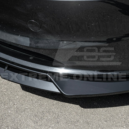 2024-Up Tesla Model 3 Performance Style Front Bumper Lip Splitter - FLIP-1131-ABS