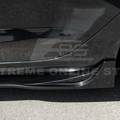 2024-Up Tesla Model 3 Track Style Side Skirts Rocker Panel - SS-1132-ABS