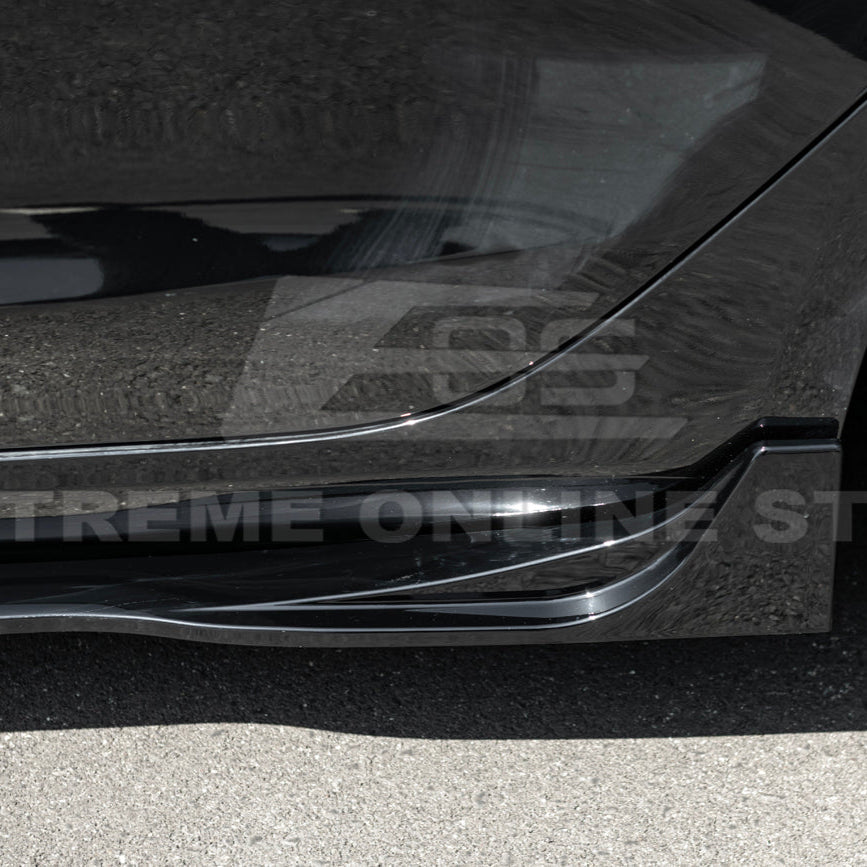 2024-Up Tesla Model 3 Performance Style Side Skirts Rocker Panel Pair - SS-1121-ABS