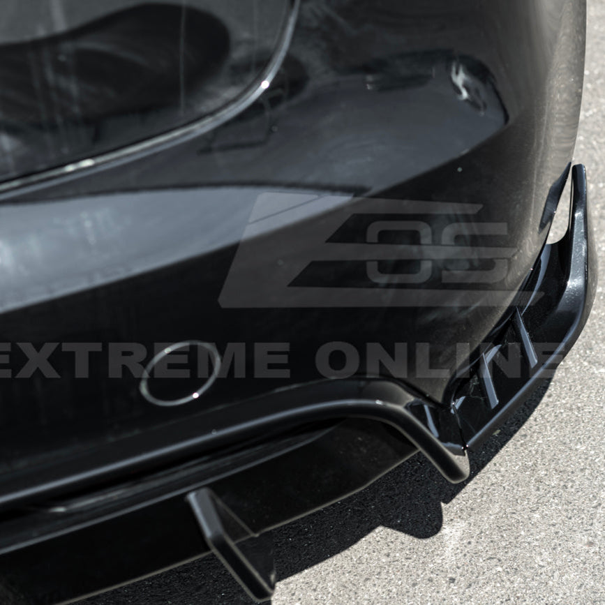 2024-Up Tesla Model 3 Performance Style Rear Bumper Diffuser Lip - DIFF-1133-ABS