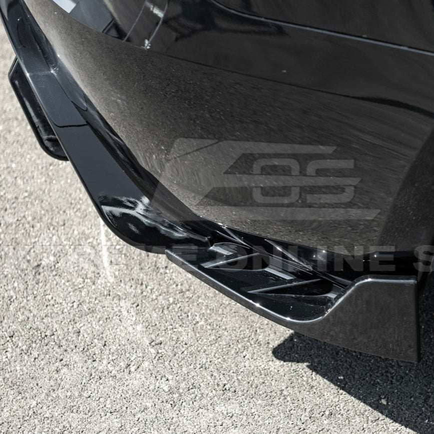 2024-Up Tesla Model 3 Performance Style Rear Bumper Diffuser Lip - DIFF-1133-ABS