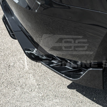 2024-Up Tesla Model 3 Performance Style Rear Bumper Diffuser Lip - DIFF-1133-ABS