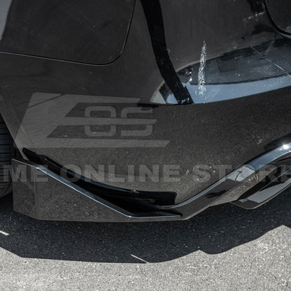 2024-Up Tesla Model 3 Track Style Rear Bumper Diffuser Lip - DIFF-1122-ABS