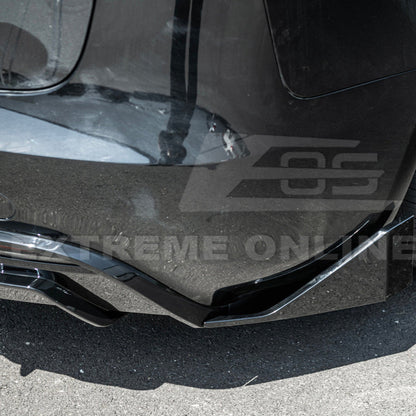 2024-Up Tesla Model 3 Track Style Rear Bumper Diffuser Lip - DIFF-1122-ABS