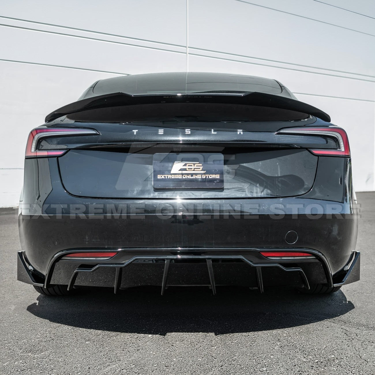 2024-Up Tesla Model 3 Track Style Rear Trunk Wing Spoiler - SPOILER-1130-ABS