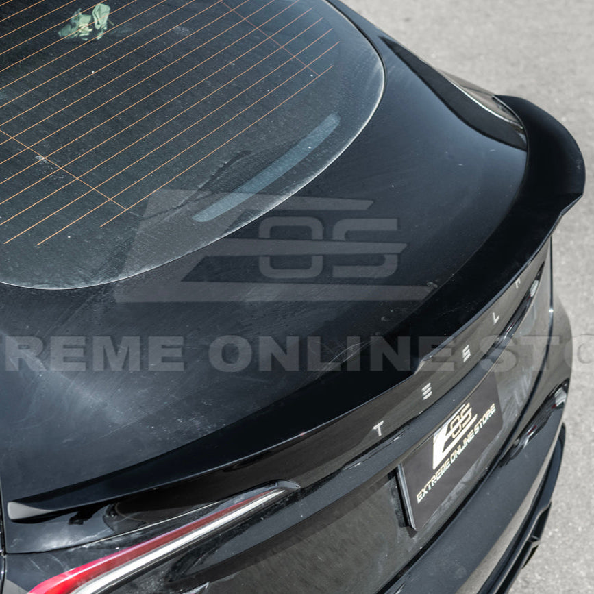 2024-Up Tesla Model 3 Track Style Rear Trunk Wing Spoiler - SPOILER-1130-ABS