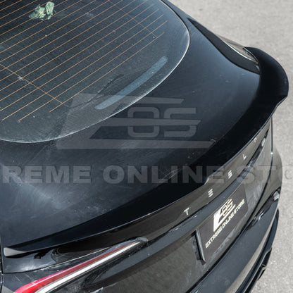 2024-Up Tesla Model 3 Track Style Rear Trunk Wing Spoiler - SPOILER-1130-ABS