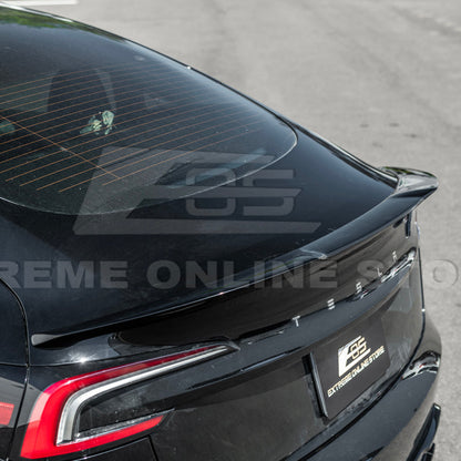 2024-Up Tesla Model 3 Track Style Rear Trunk Wing Spoiler - SPOILER-1130-ABS