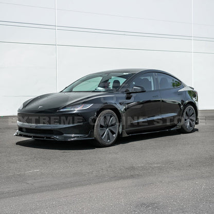 2024-Up Tesla Model 3 Track Style Front Lip Splitter - FLIP-1120-ABS