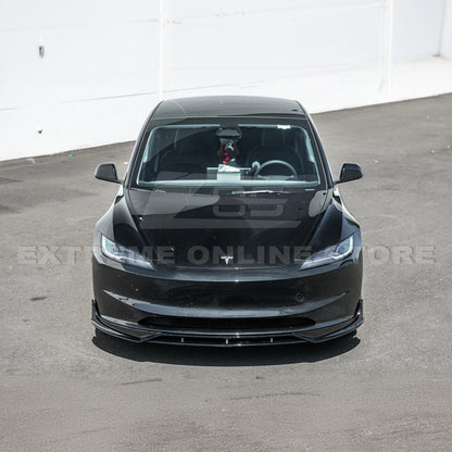 2024-Up Tesla Model 3 Track Style Front Lip Splitter - FLIP-1120-ABS