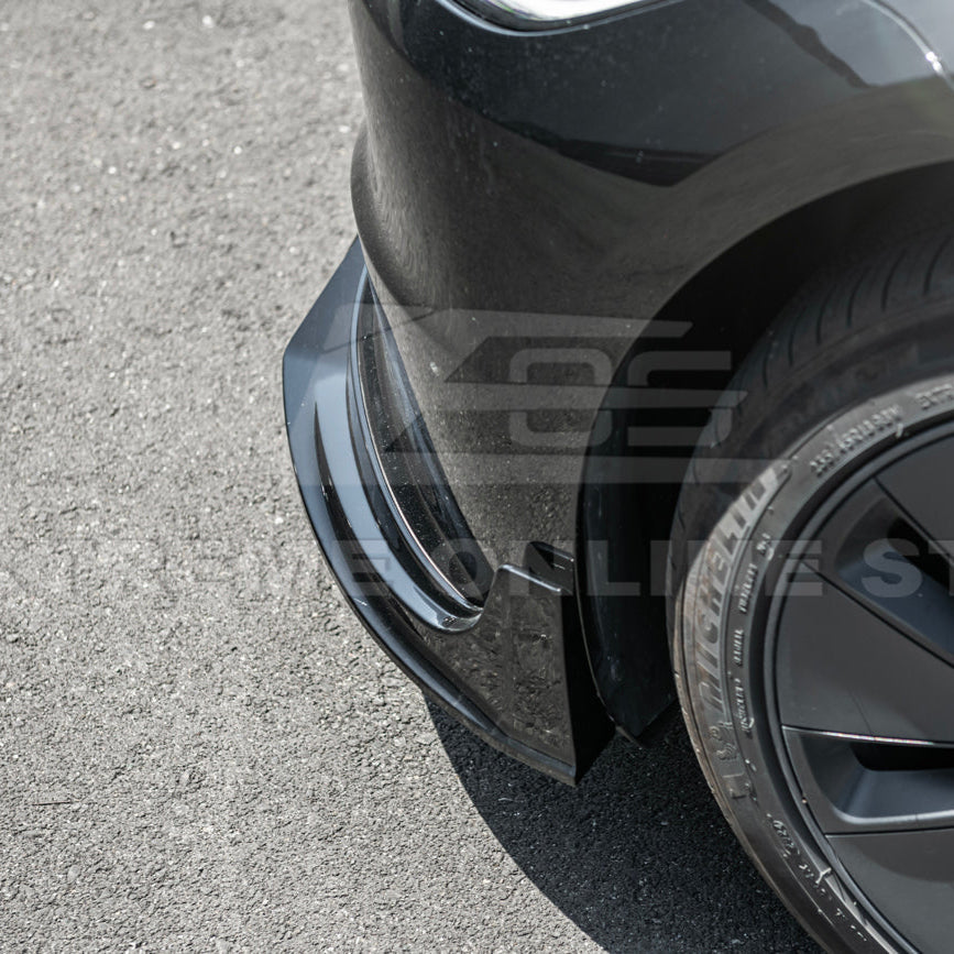 2024-Up Tesla Model 3 Track Style Front Lip Splitter - FLIP-1120-ABS