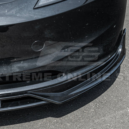 2024-Up Tesla Model 3 Track Style Front Lip Splitter - FLIP-1120-ABS