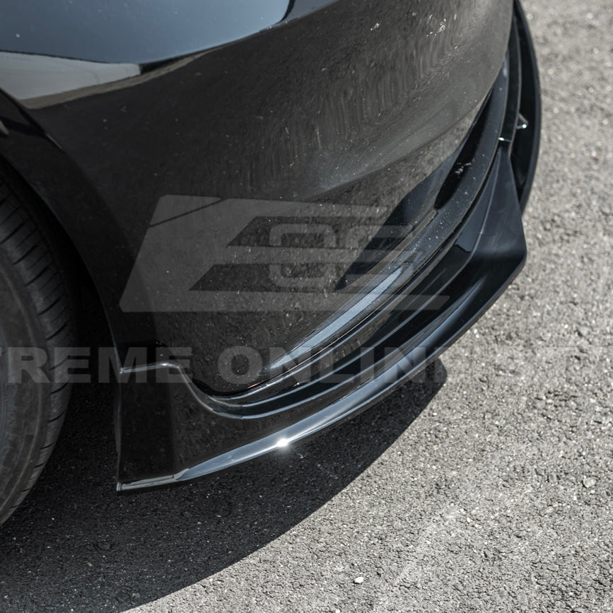 2024-Up Tesla Model 3 Track Style Front Lip Splitter - FLIP-1120-ABS