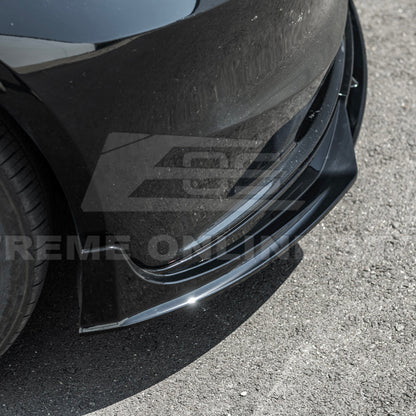 2024-Up Tesla Model 3 Track Style Front Lip Splitter - FLIP-1120-ABS