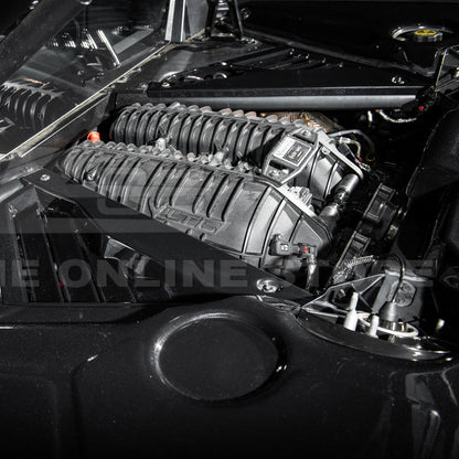 Corvette C8 DRY CARBON FIBER Coupe Engine Bay Panel Cover (3-Pieces Version)